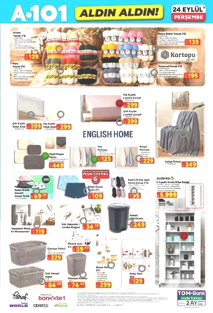 A101 KATALOG BUGÜN SATIŞTA 24 EYLÜL PERŞEMBE: A101 Aldın Aldın bu hafta hangi ürünler indirimde A101 Halı ve Koltuk Yıkama Makinesi, Boyun Masaj Aleti, Kedi ve Köpek Maması...